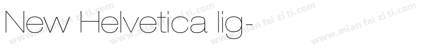 New Helvetica lig字体转换
